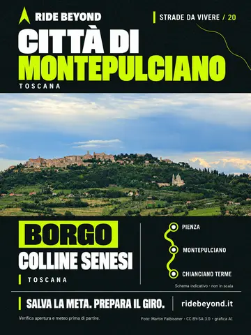 Grafica RIDE BEYOND · Montepulciano