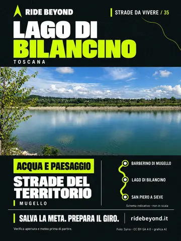 Grafica RIDE BEYOND · Lago di Bilancino