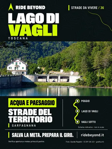 Grafica RIDE BEYOND · Lago di Vagli