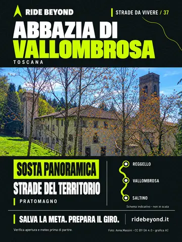 Grafica RIDE BEYOND · Abbazia di Vallombrosa