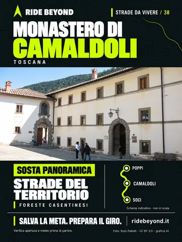 Grafica RIDE BEYOND · Camaldoli · Il monastero