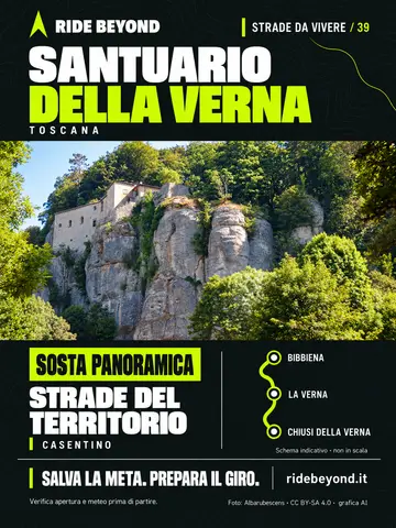 Grafica RIDE BEYOND · Santuario della Verna