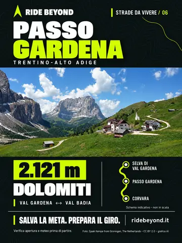 Grafica RIDE BEYOND · Passo Gardena