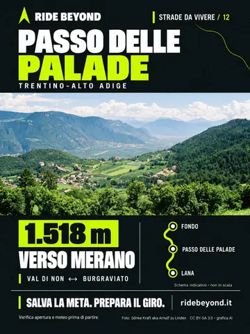 Grafica RIDE BEYOND · Passo delle Palade
