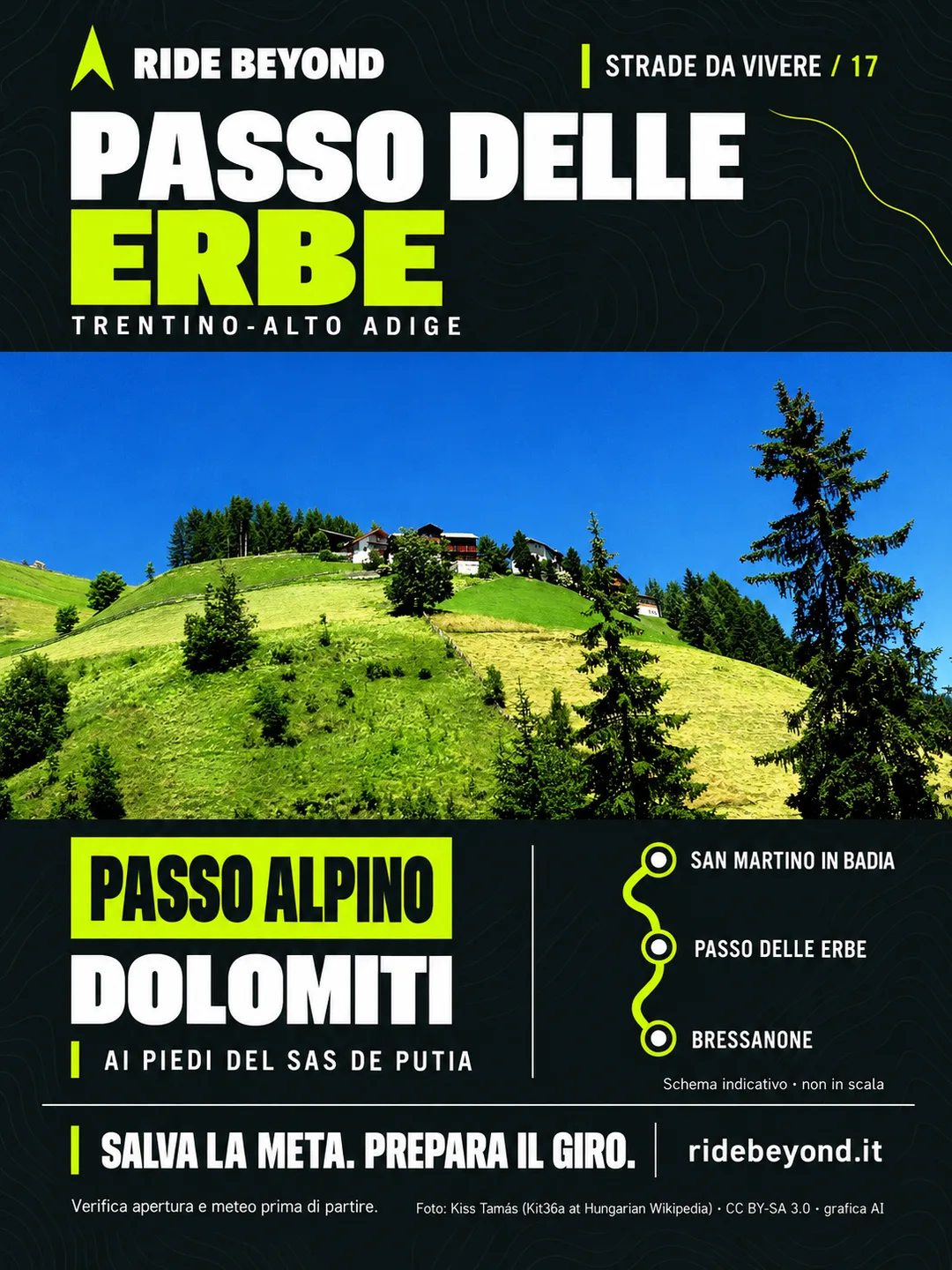 Grafica RIDE BEYOND · Passo delle Erbe, Trentino-Alto Adige