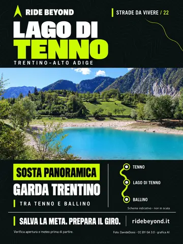 Grafica RIDE BEYOND · Lago di Tenno