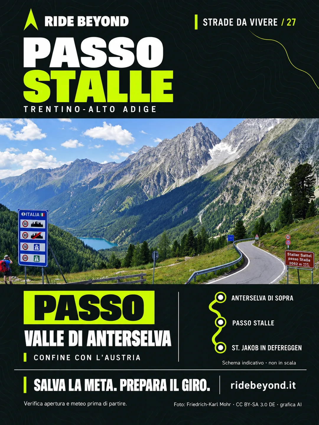 Grafica RIDE BEYOND · Passo Stalle, Trentino-Alto Adige