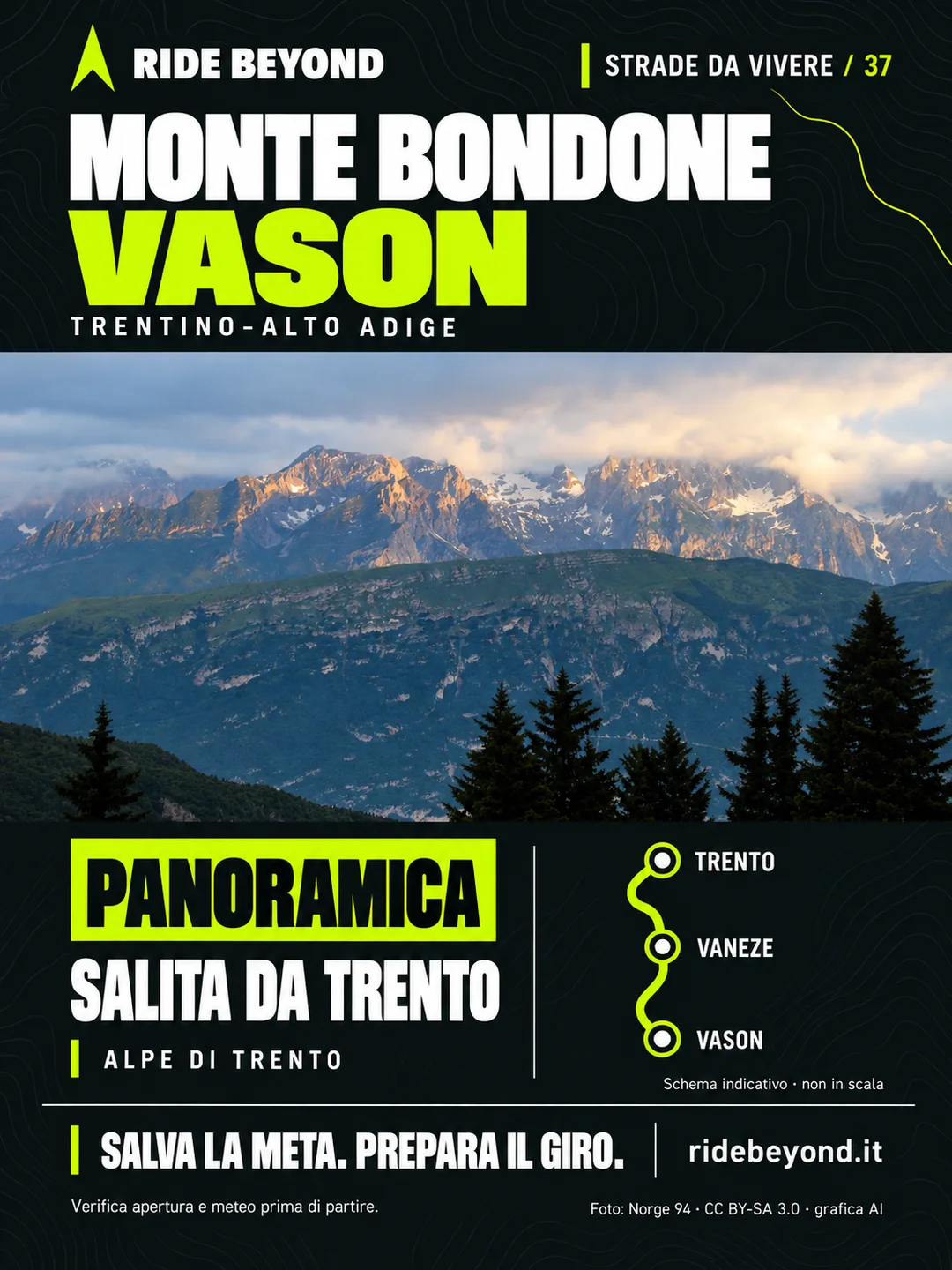 Grafica RIDE BEYOND · Monte Bondone · Vason, Trentino-Alto Adige