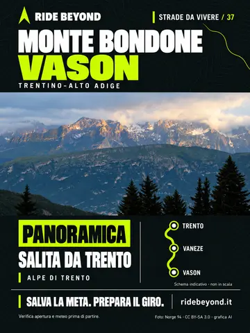 Grafica RIDE BEYOND · Monte Bondone · Vason