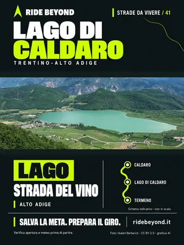 Grafica RIDE BEYOND · Lago di Caldaro