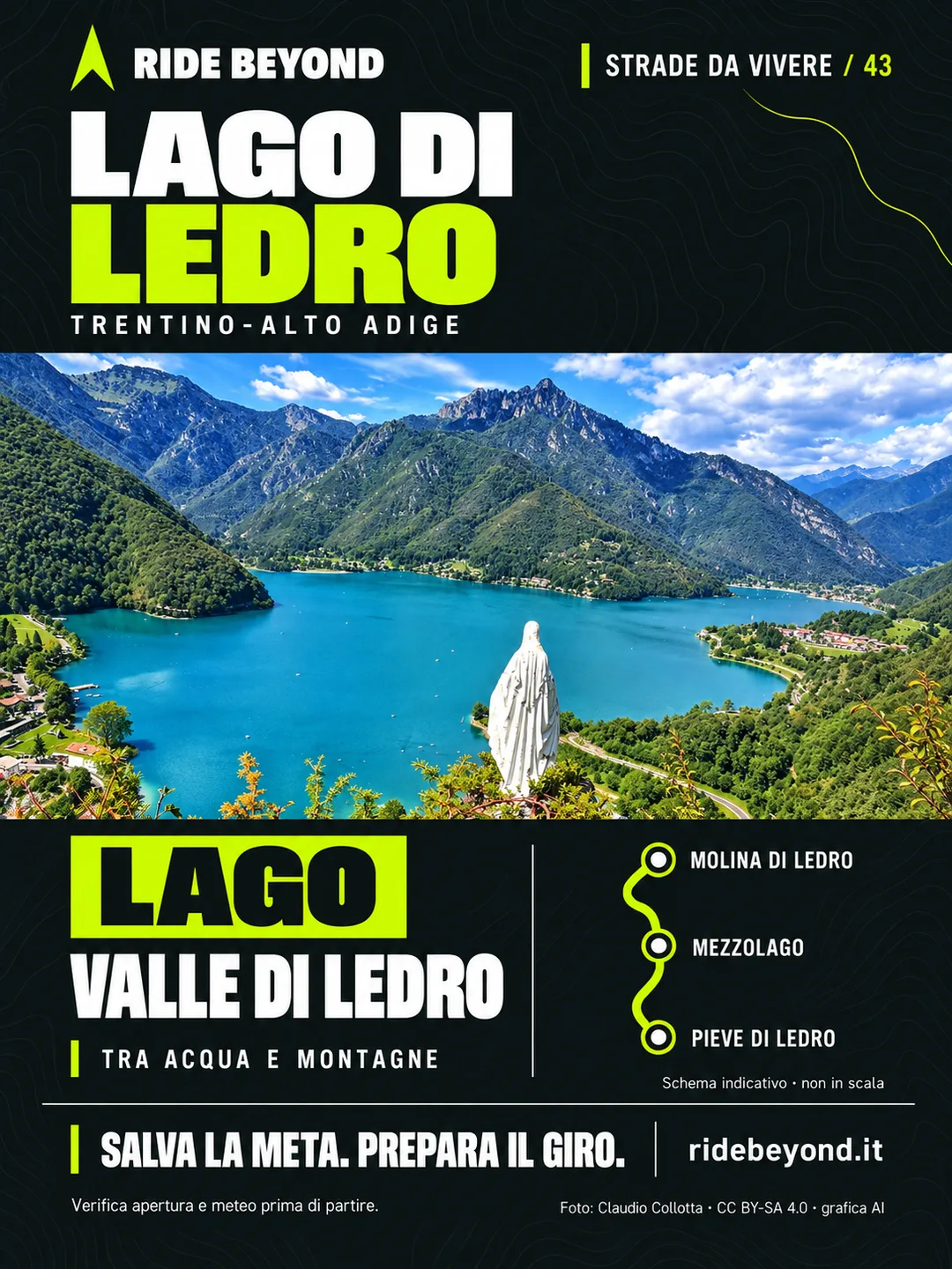 Grafica RIDE BEYOND · Lago di Ledro, Trentino-Alto Adige