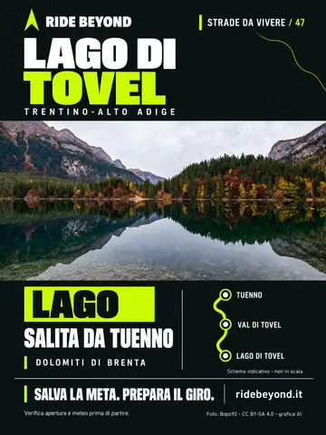 Grafica RIDE BEYOND · Lago di Tovel