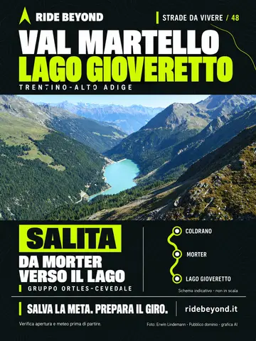 Grafica RIDE BEYOND · Val Martello · Lago Gioveretto