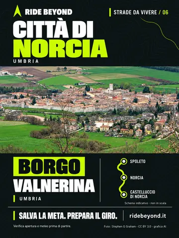 Grafica RIDE BEYOND · Norcia