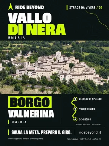 Grafica RIDE BEYOND · Vallo di Nera