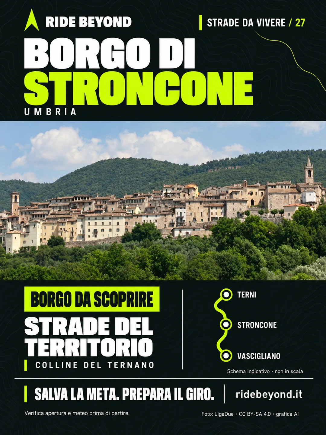 Grafica RIDE BEYOND · Stroncone, Umbria