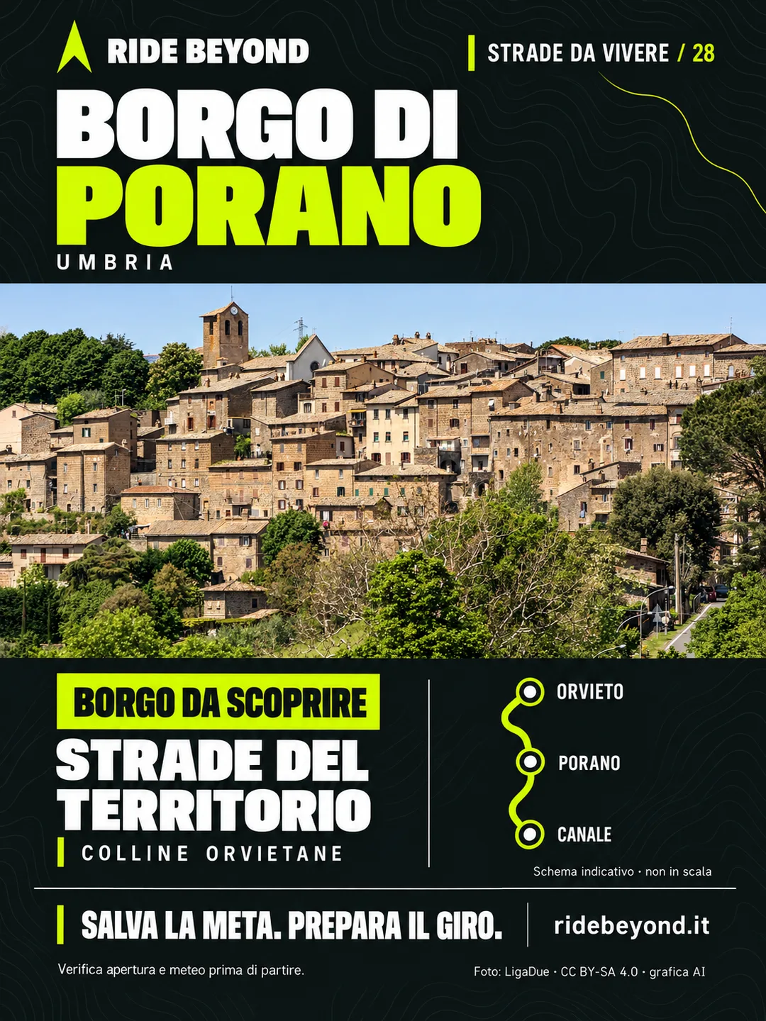 Grafica RIDE BEYOND · Porano, Umbria