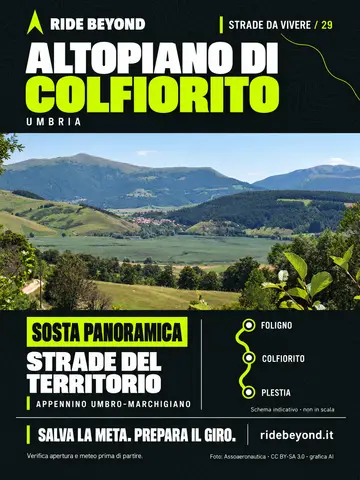 Grafica RIDE BEYOND · Altopiano di Colfiorito