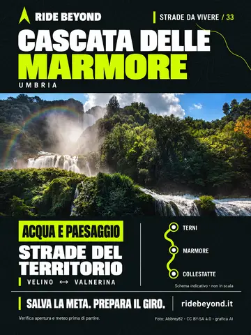 Grafica RIDE BEYOND · Cascata delle Marmore