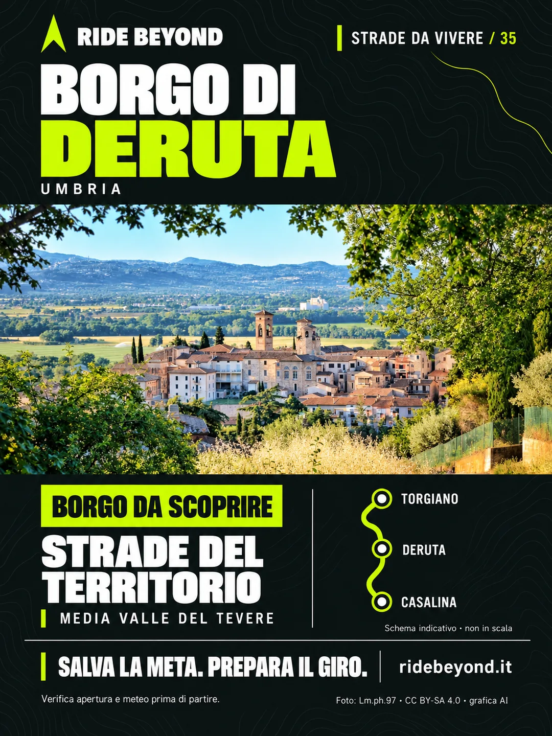 Grafica RIDE BEYOND · Deruta, Umbria