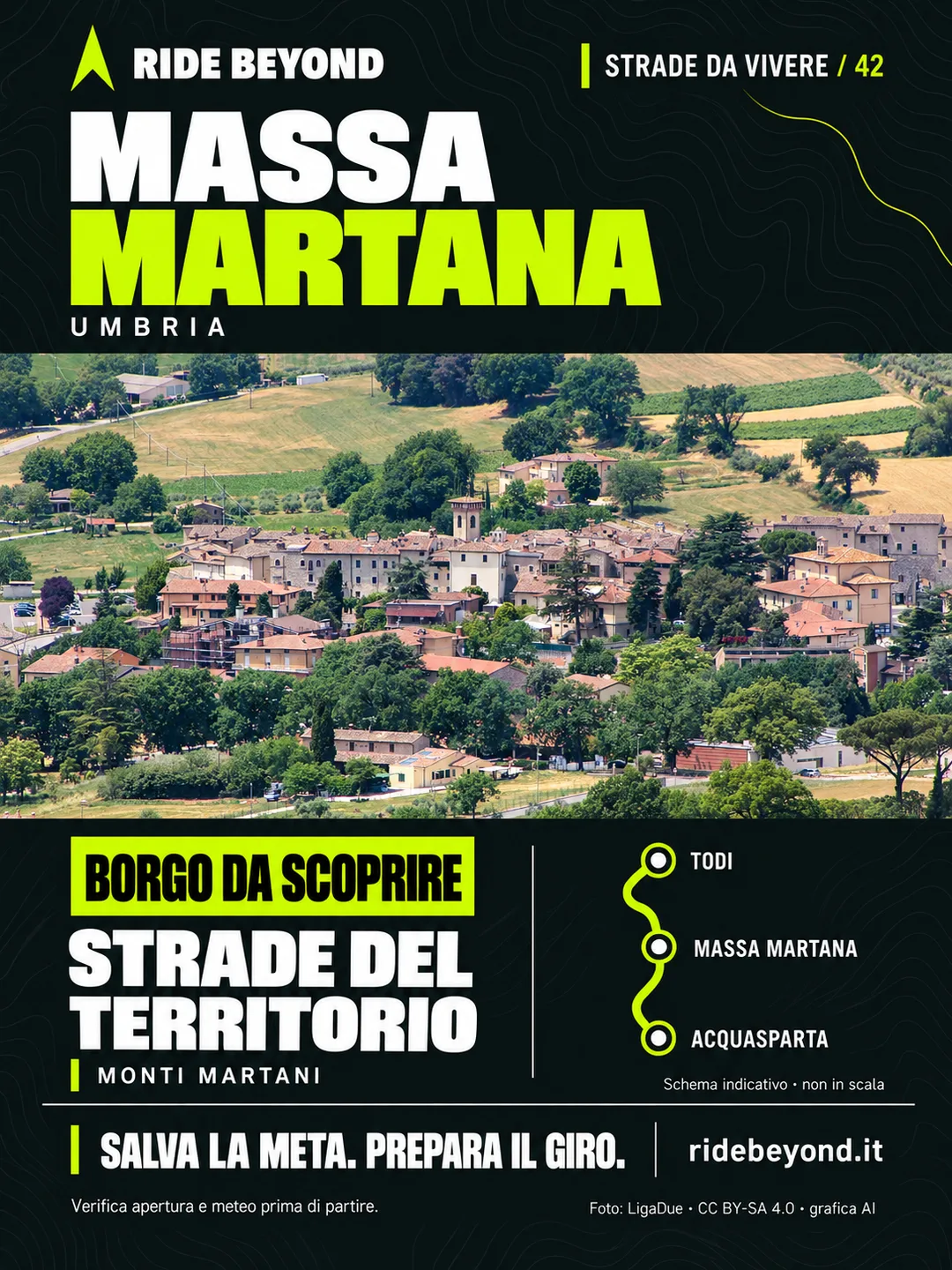 Grafica RIDE BEYOND · Massa Martana, Umbria