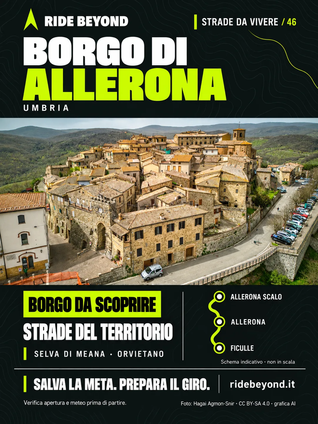 Grafica RIDE BEYOND · Allerona, Umbria