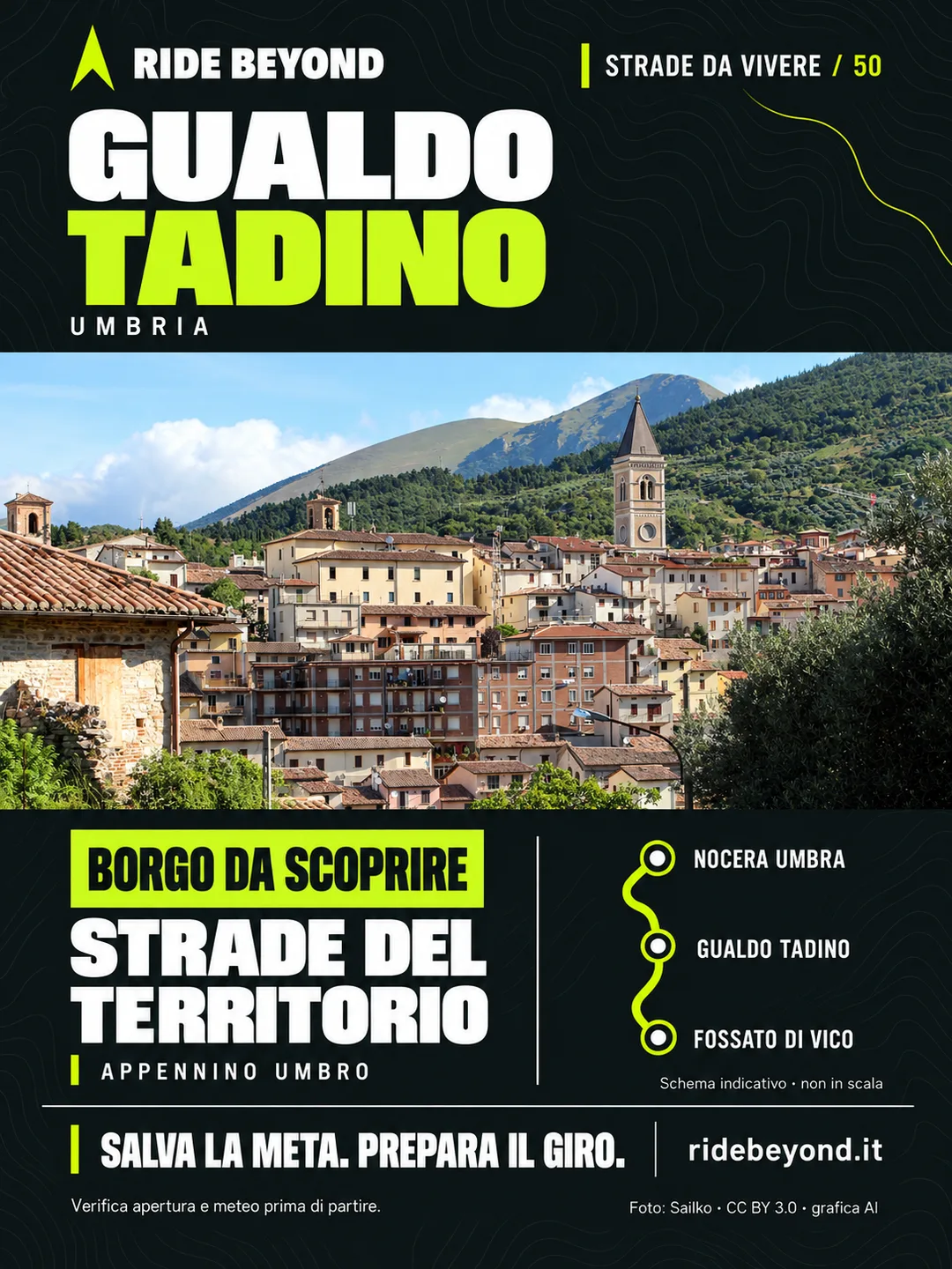 Grafica RIDE BEYOND · Gualdo Tadino, Umbria