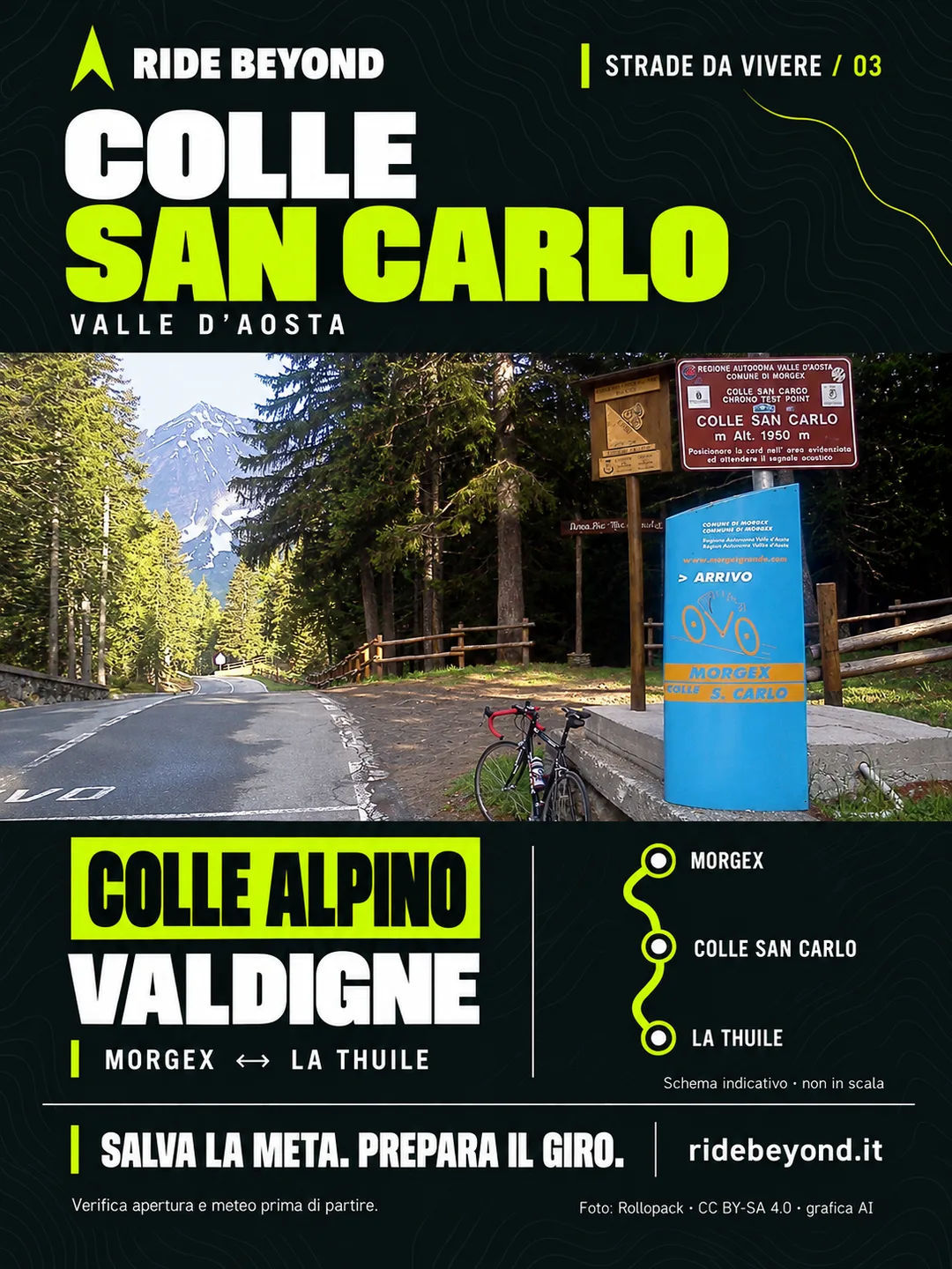 Grafica RIDE BEYOND · Colle San Carlo, Valle d’Aosta