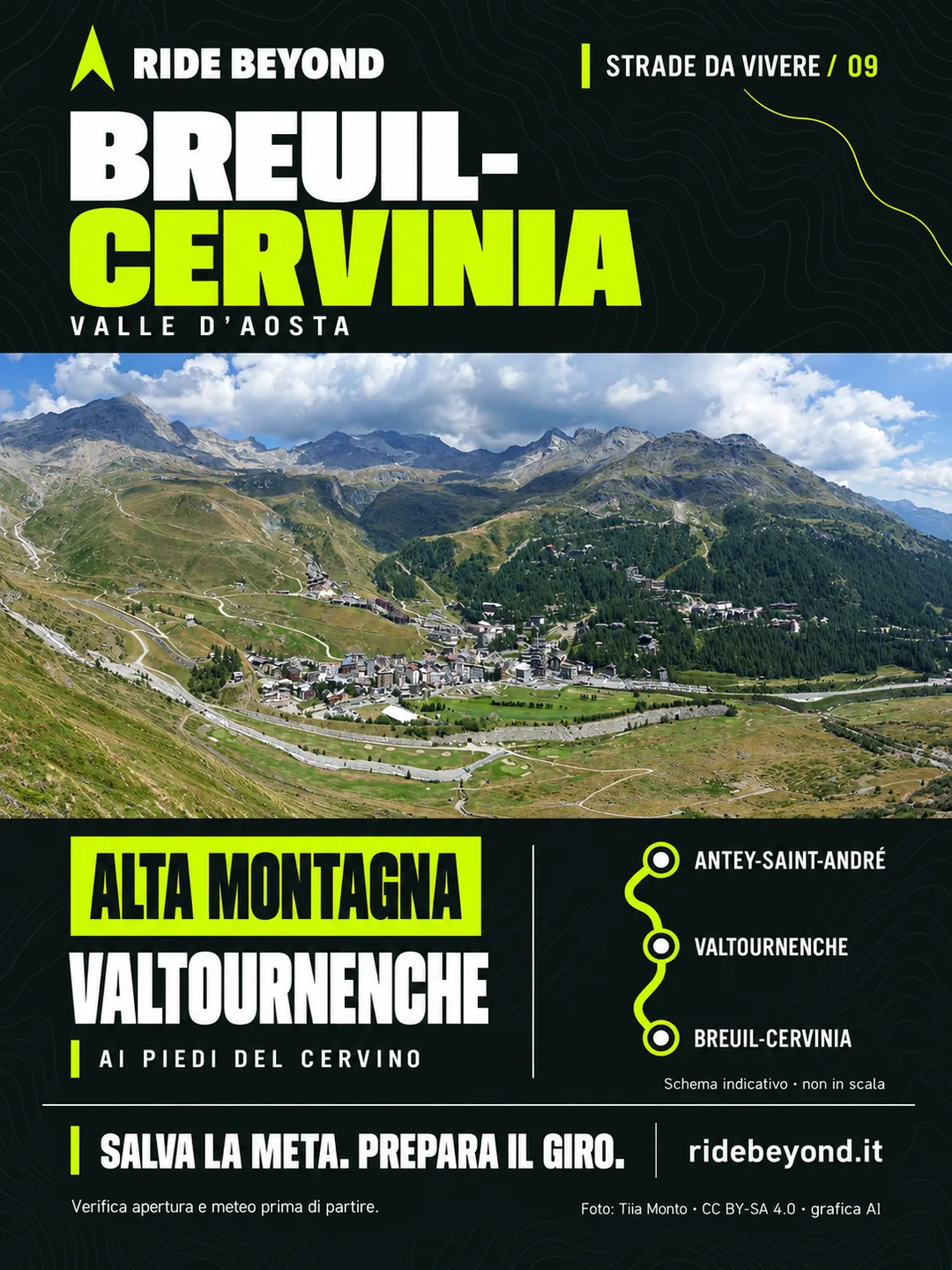 Grafica RIDE BEYOND · Breuil-Cervinia, Valle d’Aosta