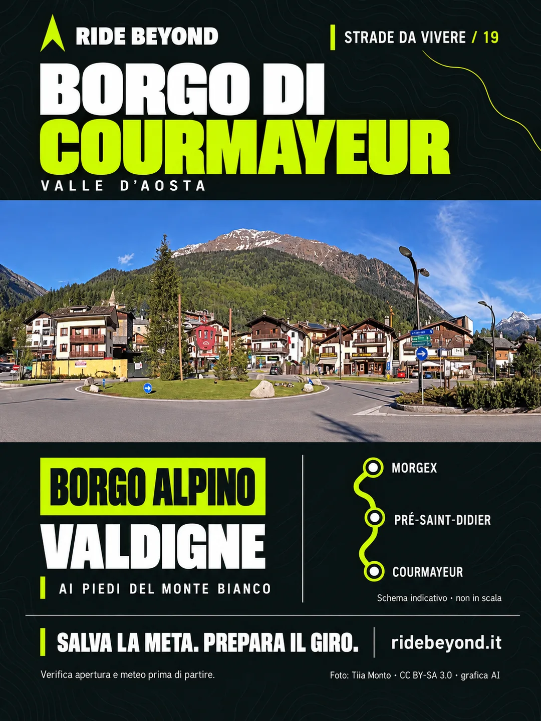 Grafica RIDE BEYOND · Courmayeur, Valle d’Aosta