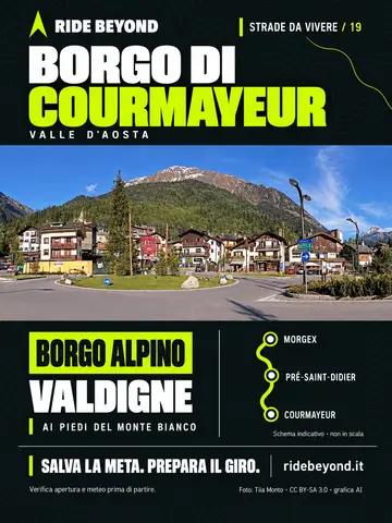Grafica RIDE BEYOND · Courmayeur