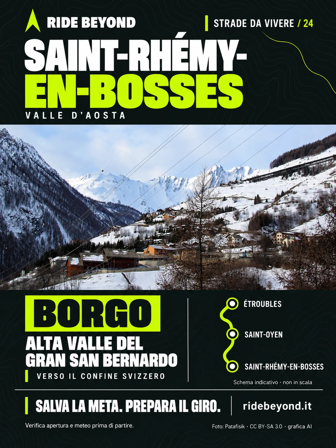 Grafica RIDE BEYOND · Saint-Rhémy-en-Bosses, Valle d’Aosta