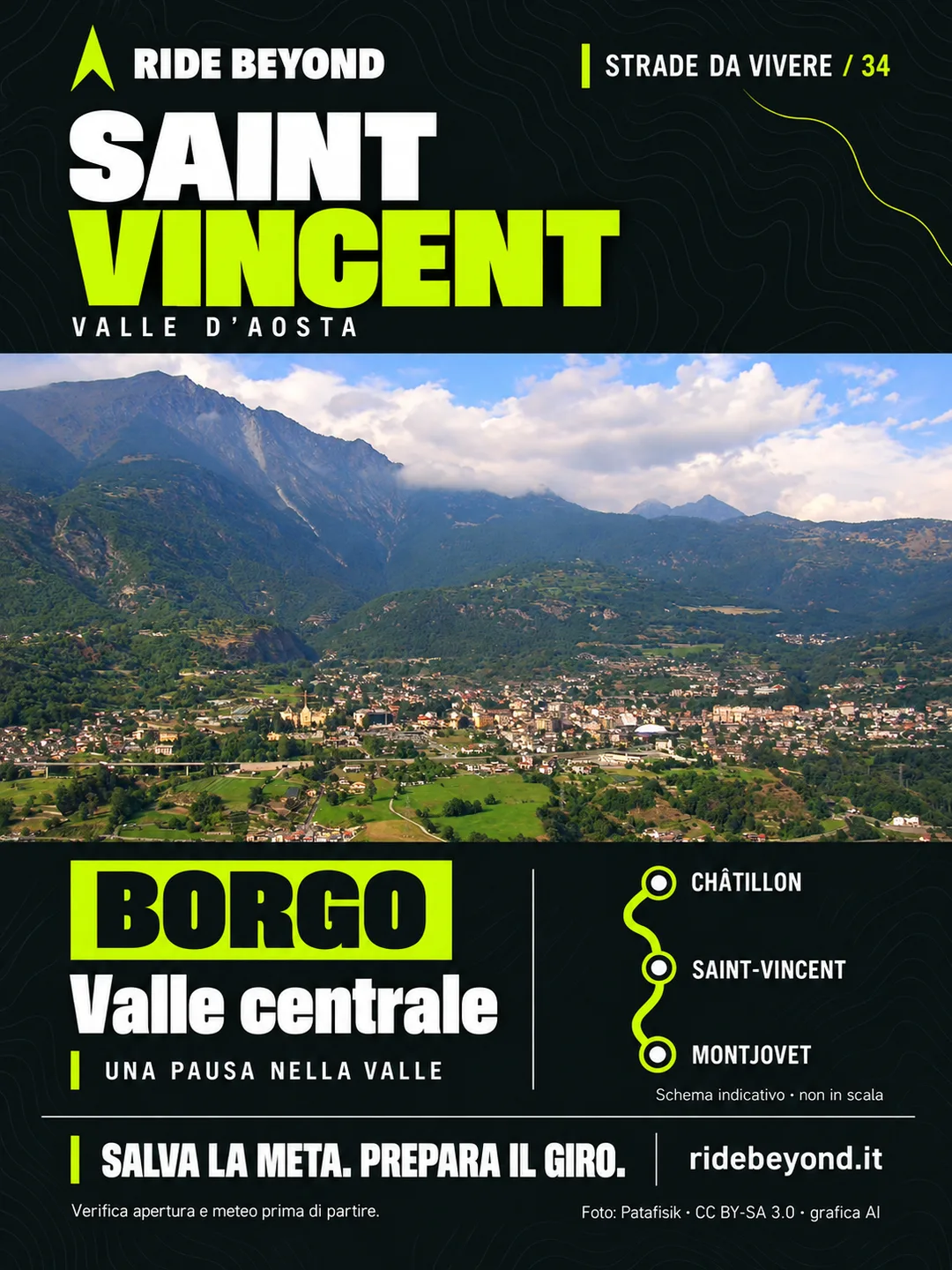 Grafica RIDE BEYOND · Saint-Vincent, Valle d’Aosta