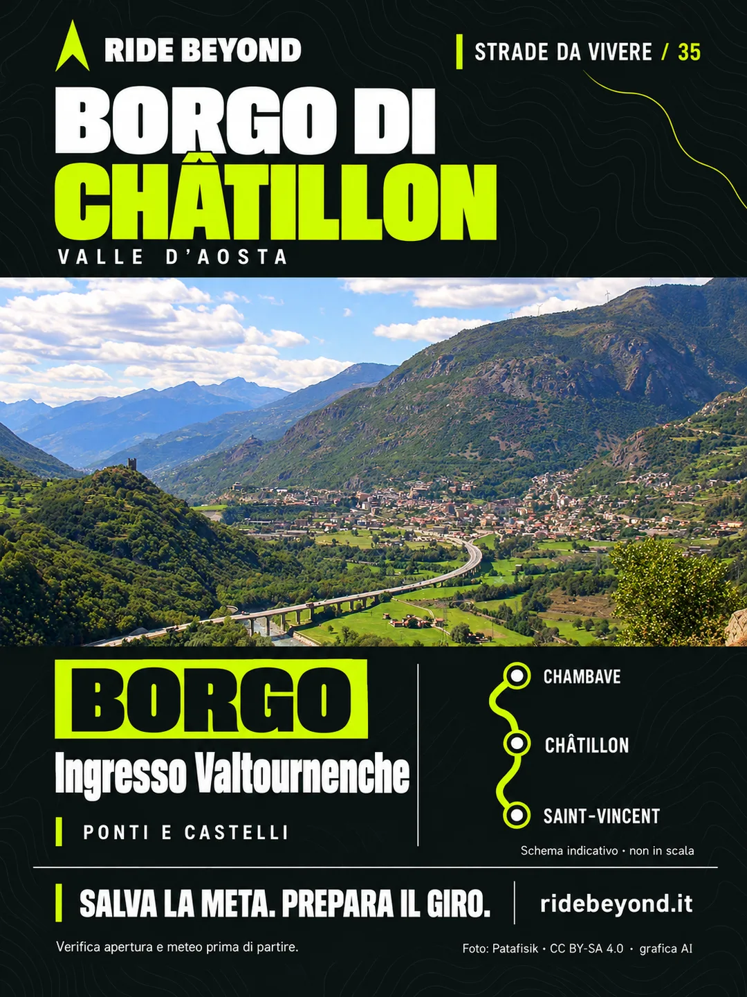 Grafica RIDE BEYOND · Châtillon, Valle d’Aosta