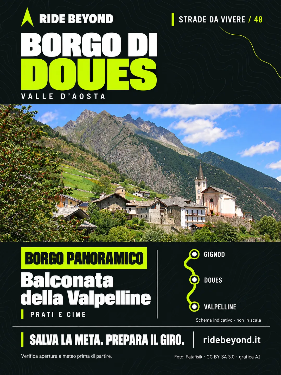 Grafica RIDE BEYOND · Doues, Valle d’Aosta
