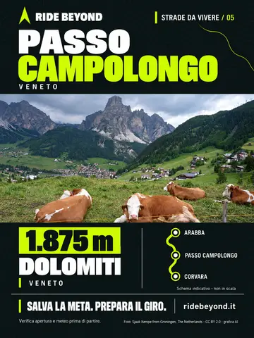 Grafica RIDE BEYOND · Passo Campolongo