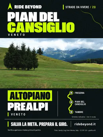 Grafica RIDE BEYOND · Pian del Cansiglio