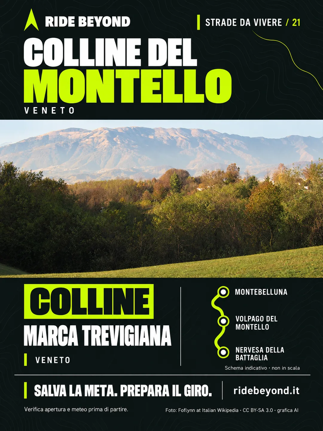 Grafica RIDE BEYOND · Montello, Veneto