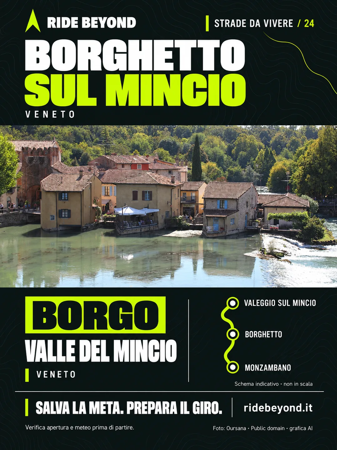 Grafica RIDE BEYOND · Borghetto sul Mincio, Veneto
