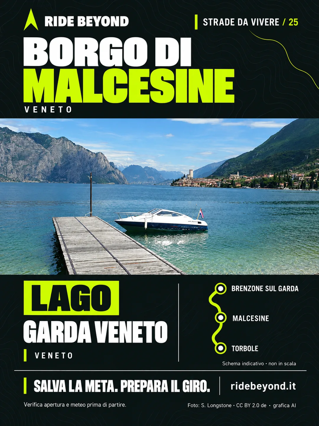 Grafica RIDE BEYOND · Malcesine, Veneto