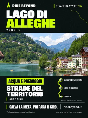 Grafica RIDE BEYOND · Lago di Alleghe