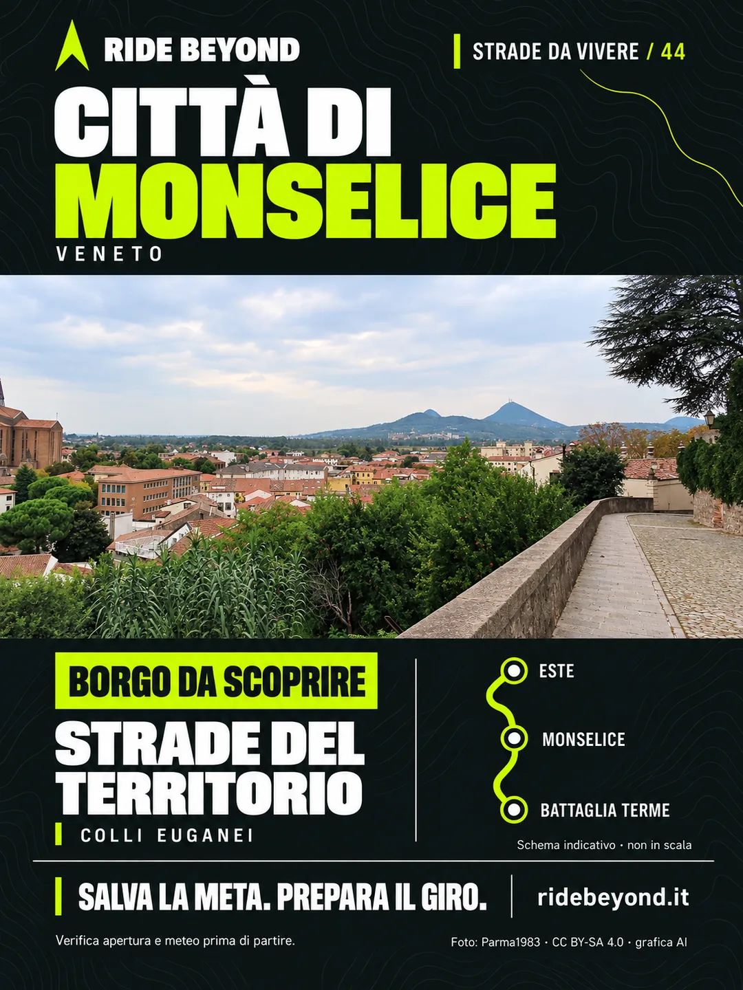 Grafica RIDE BEYOND · Monselice, Veneto