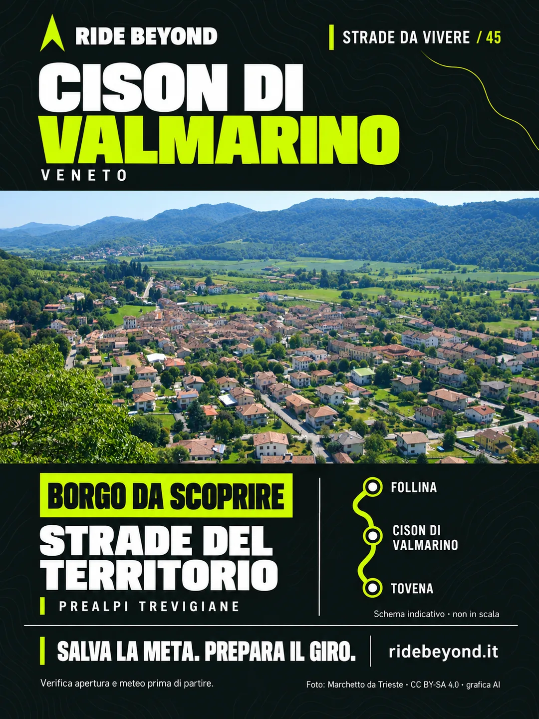 Grafica RIDE BEYOND · Cison di Valmarino, Veneto