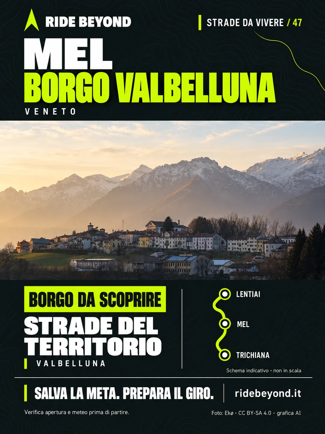 Grafica RIDE BEYOND · Mel · Borgo Valbelluna, Veneto