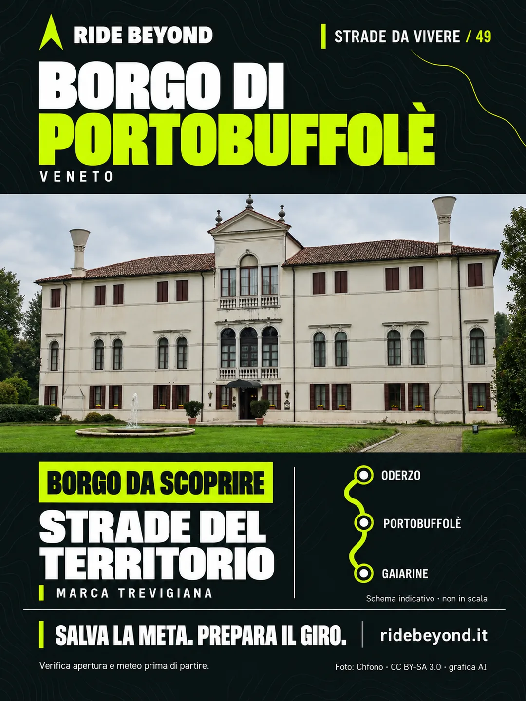 Grafica RIDE BEYOND · Portobuffolè, Veneto