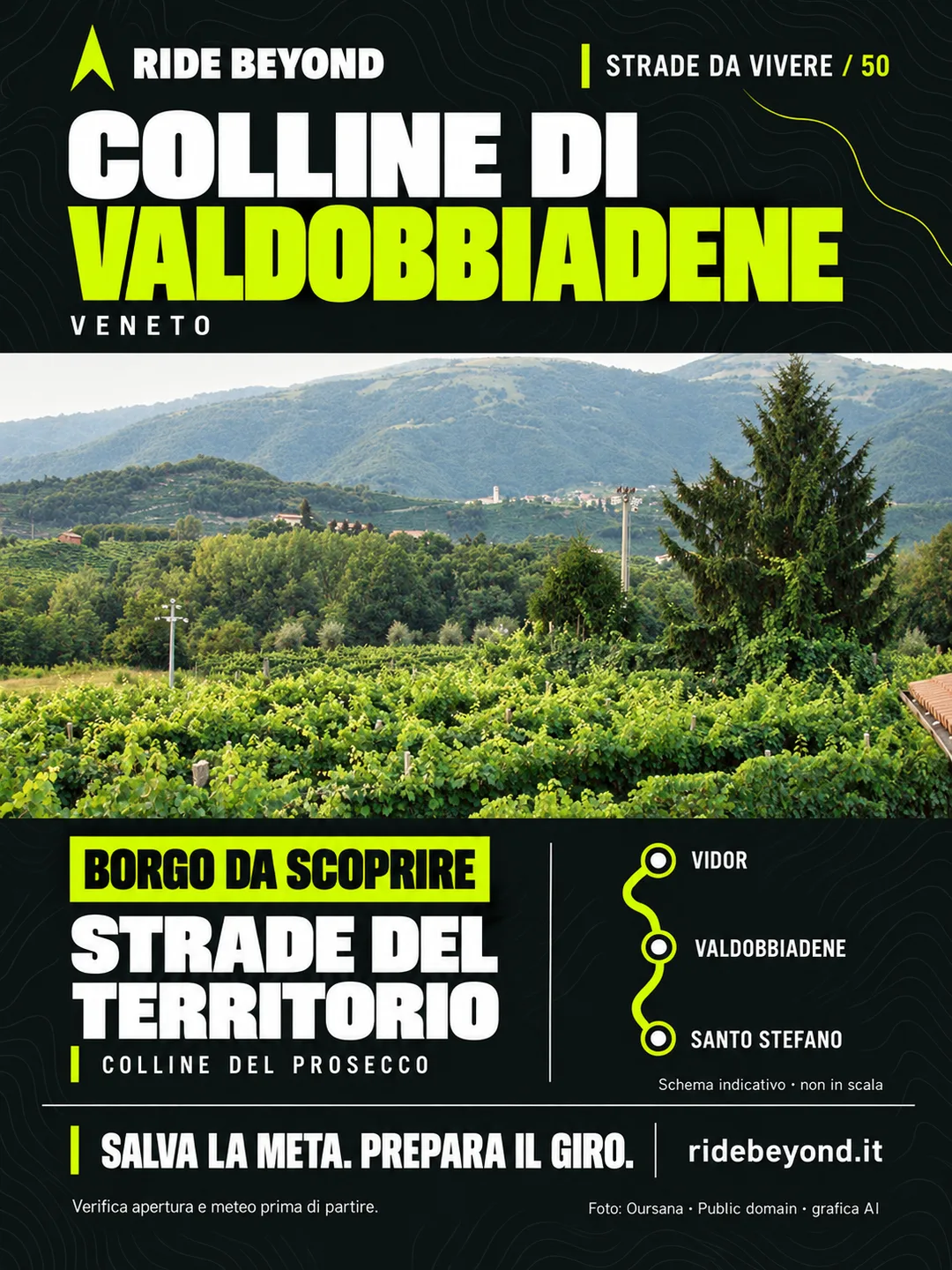 Grafica RIDE BEYOND · Valdobbiadene, Veneto